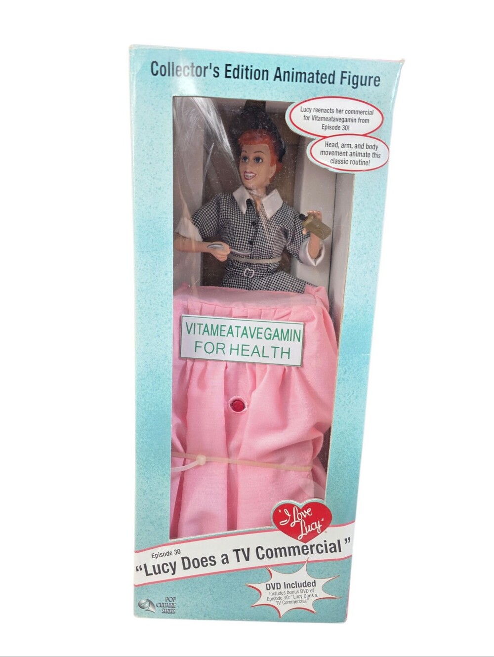 I Love Lucy Lucille Ball Animated Figure - Lucy Does a TV Commercial